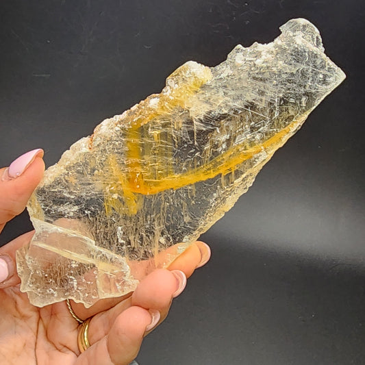 AUCTION- Golden Phantom (aka Creamsicle) Selenite- Creamsicle Mine, Emery Utah