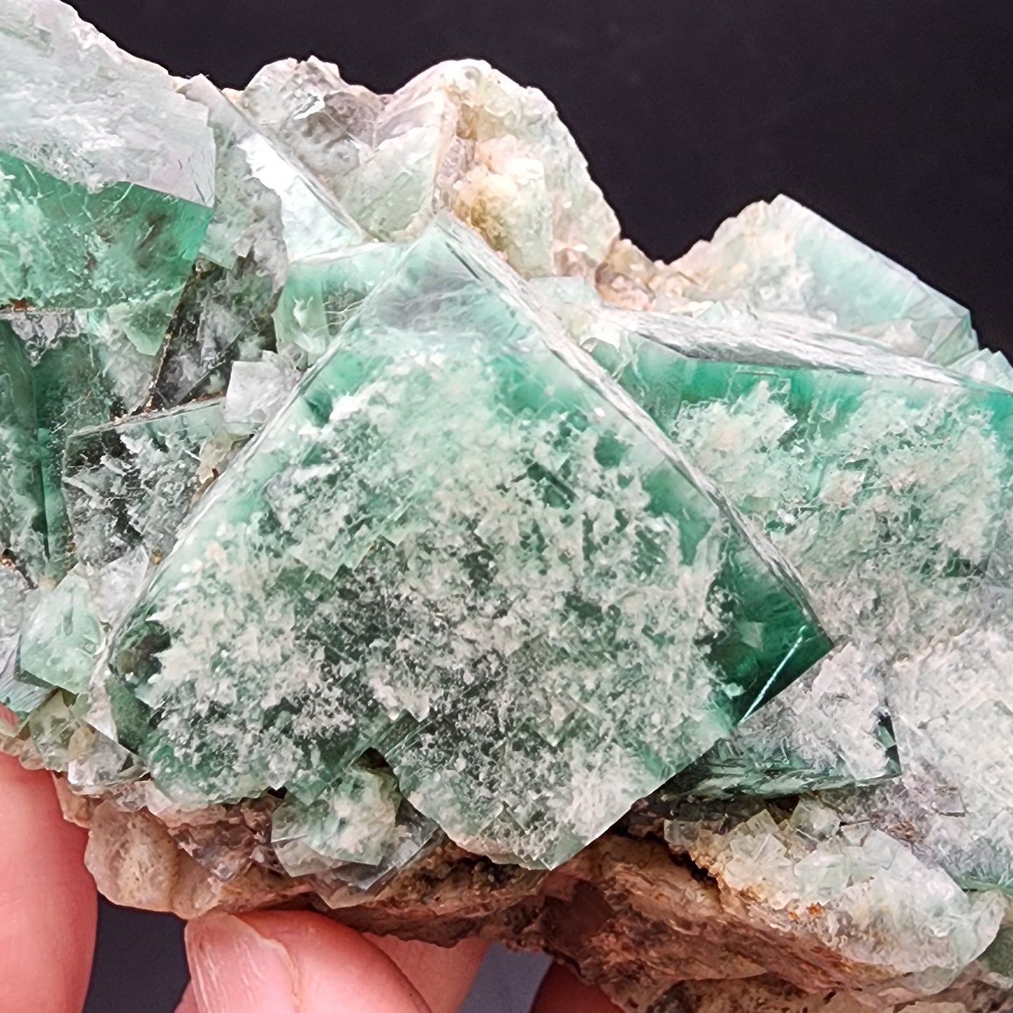 Fluorite- Fluorite- Toxic Apple Pocket, Poison Ivy, Lady Annabella Mine, Eastgate, Weardale, Co Durham, UK, sku3873