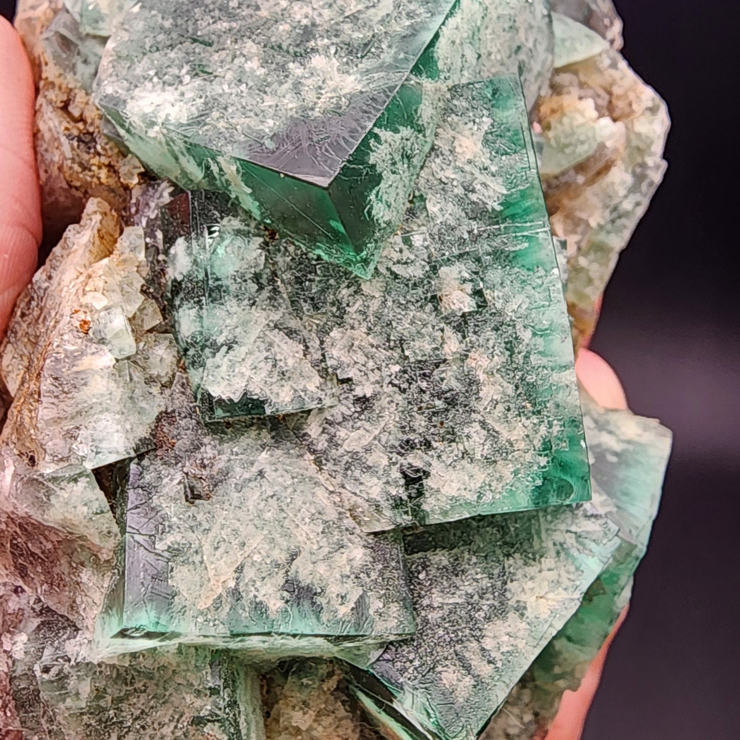 Fluorite- Fluorite- Toxic Apple Pocket, Poison Ivy, Lady Annabella Mine, Eastgate, Weardale, Co Durham, UK, sku3873