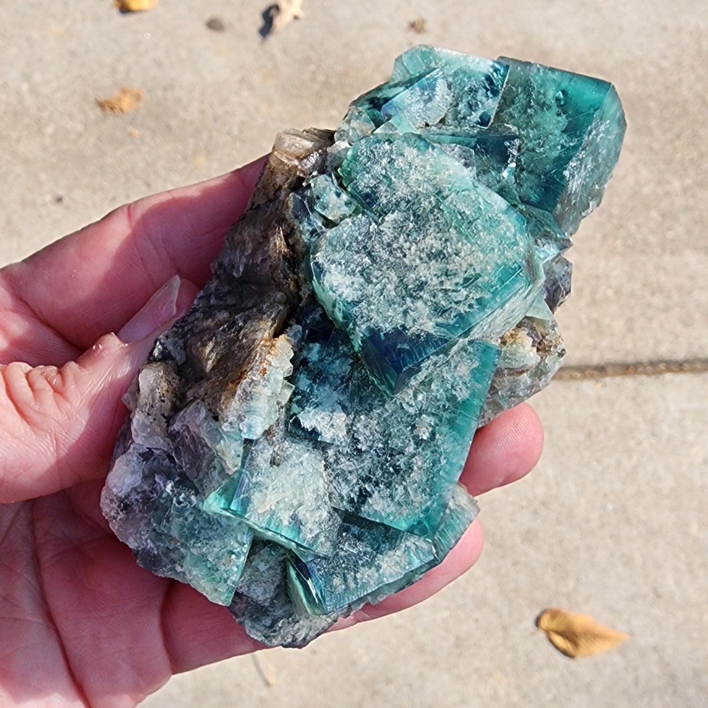 Fluorite- Fluorite- Toxic Apple Pocket, Poison Ivy, Lady Annabella Mine, Eastgate, Weardale, Co Durham, UK, sku3873