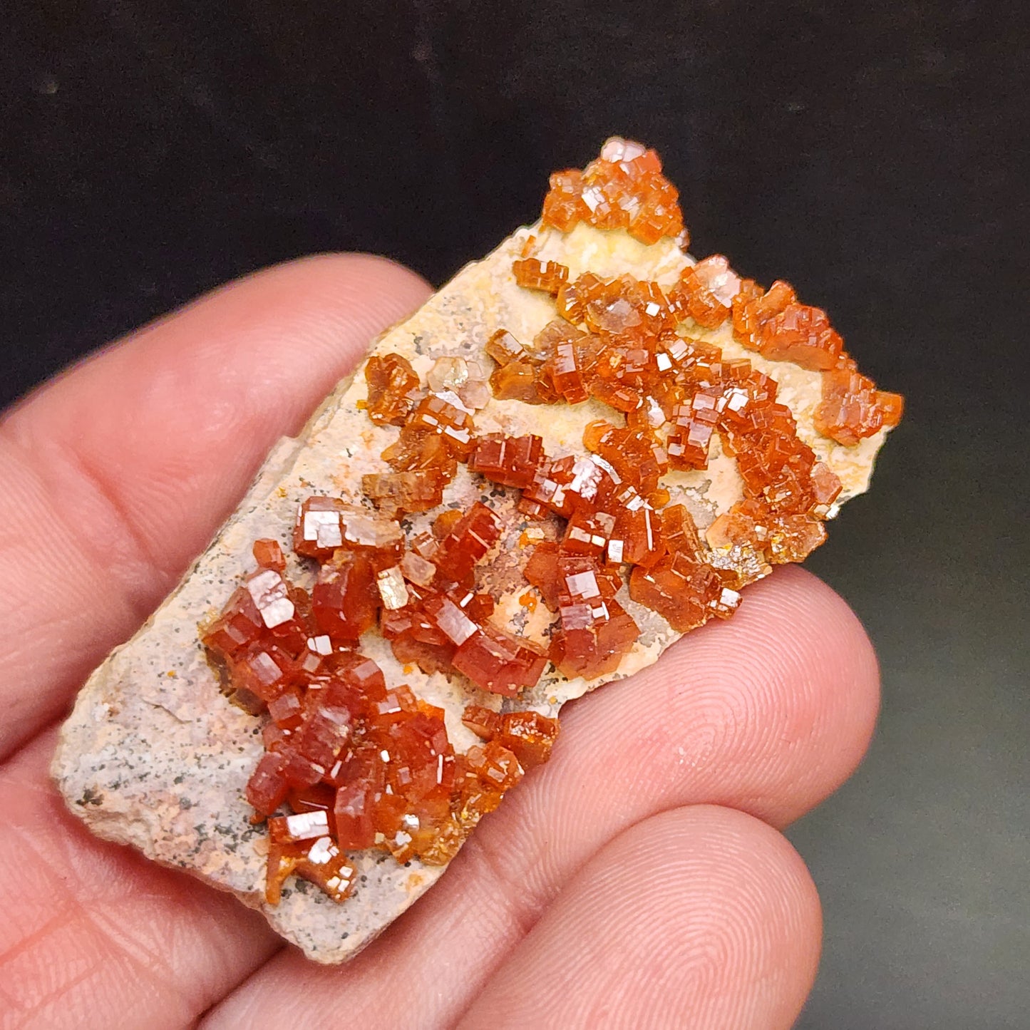 Vanadinite- Mibladen mining district, Midelt Province, Drâa-Tafilalet Region, Morocco, sku 3091