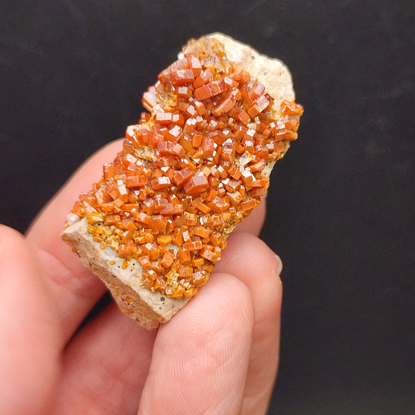 Vanadinite- Mibladen mining district, Midelt Province, Drâa-Tafilalet Region, Morocco, sku 3096