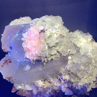 Quartz v. Amethyst, Calcite- Tonglushan Mine, Daye Co., Huangshi Prefecture, Hubei Province, China, sku 3104