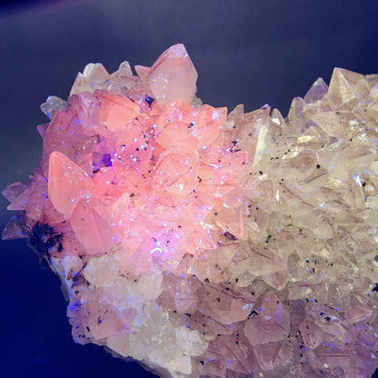 Quartz v. Amethyst, Calcite- Tonglushan Mine, Daye Co., Huangshi Prefecture, Hubei Province, China, sku 3104