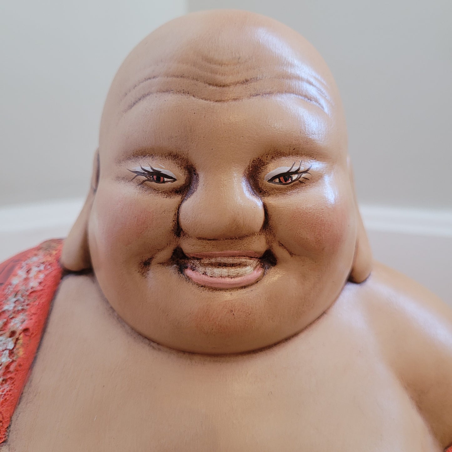 Vintage Large Sitting Ho Thi Chubby Buddha Statue