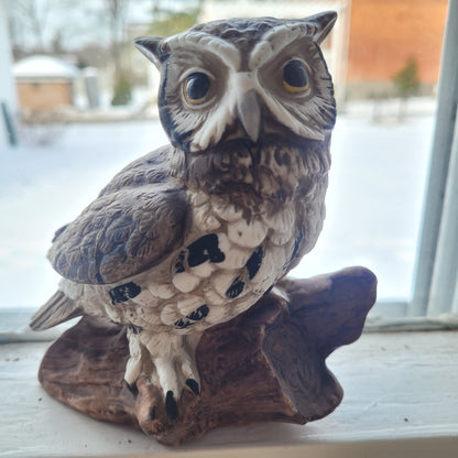 Vintage Homeco Porcelain Owl figure