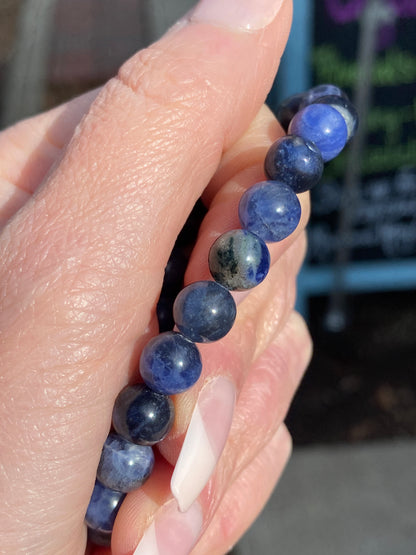 8mm Sodalite- Blue Friendship Bracelet