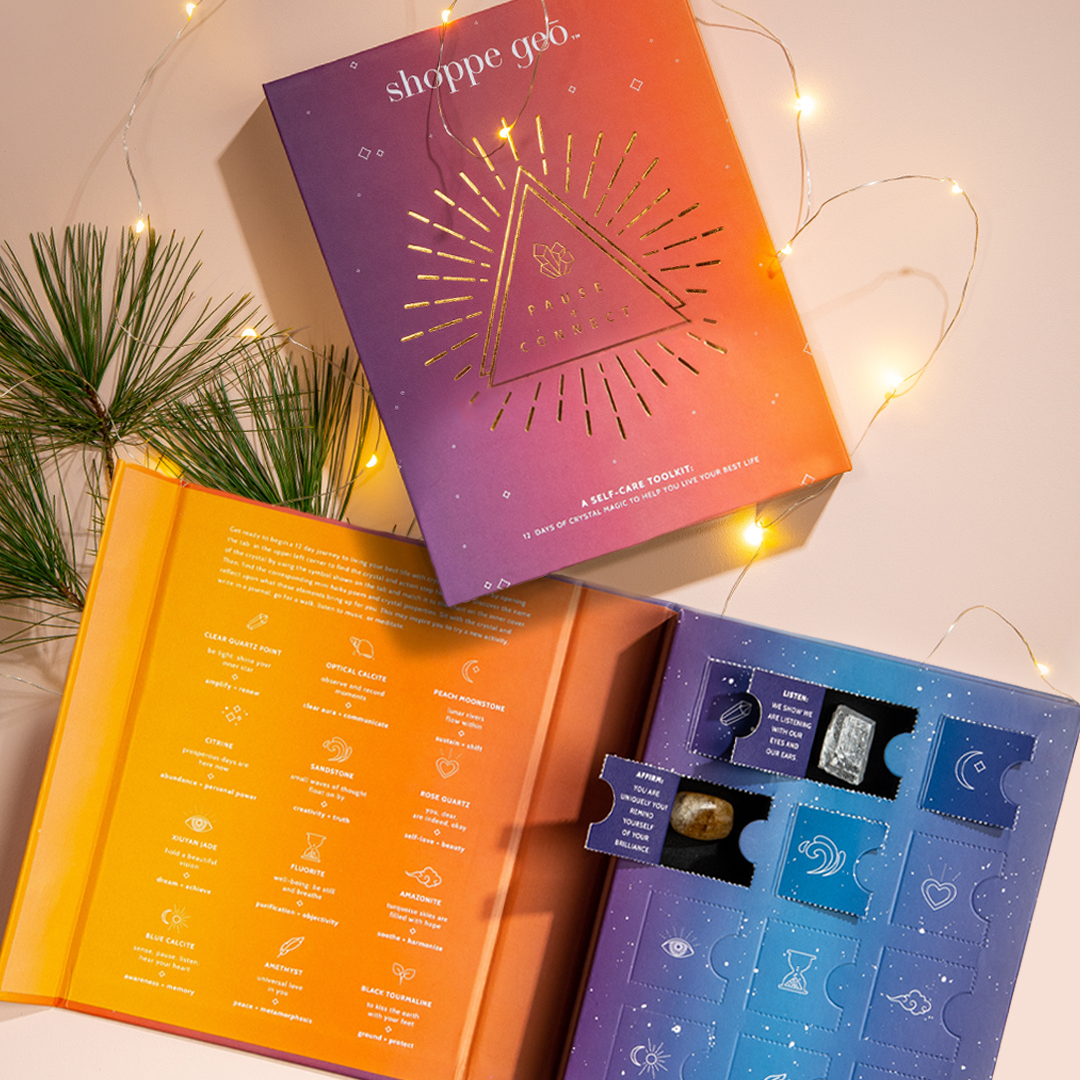 12 Day Self-Care Crystal Toolkit Advent-Style Countdown Box