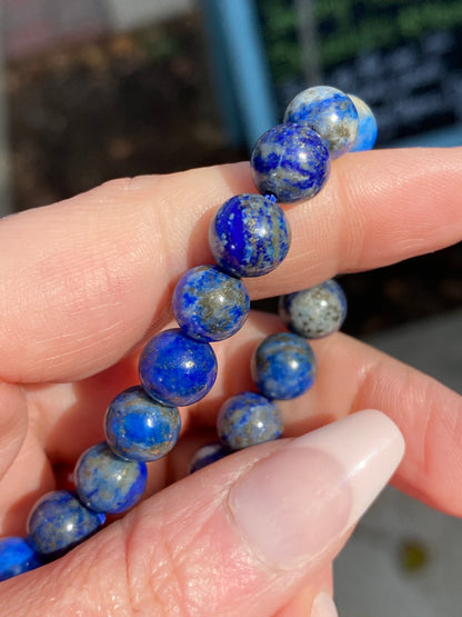 8mm Lapis Lazuli- Blue Friendship Bracelet