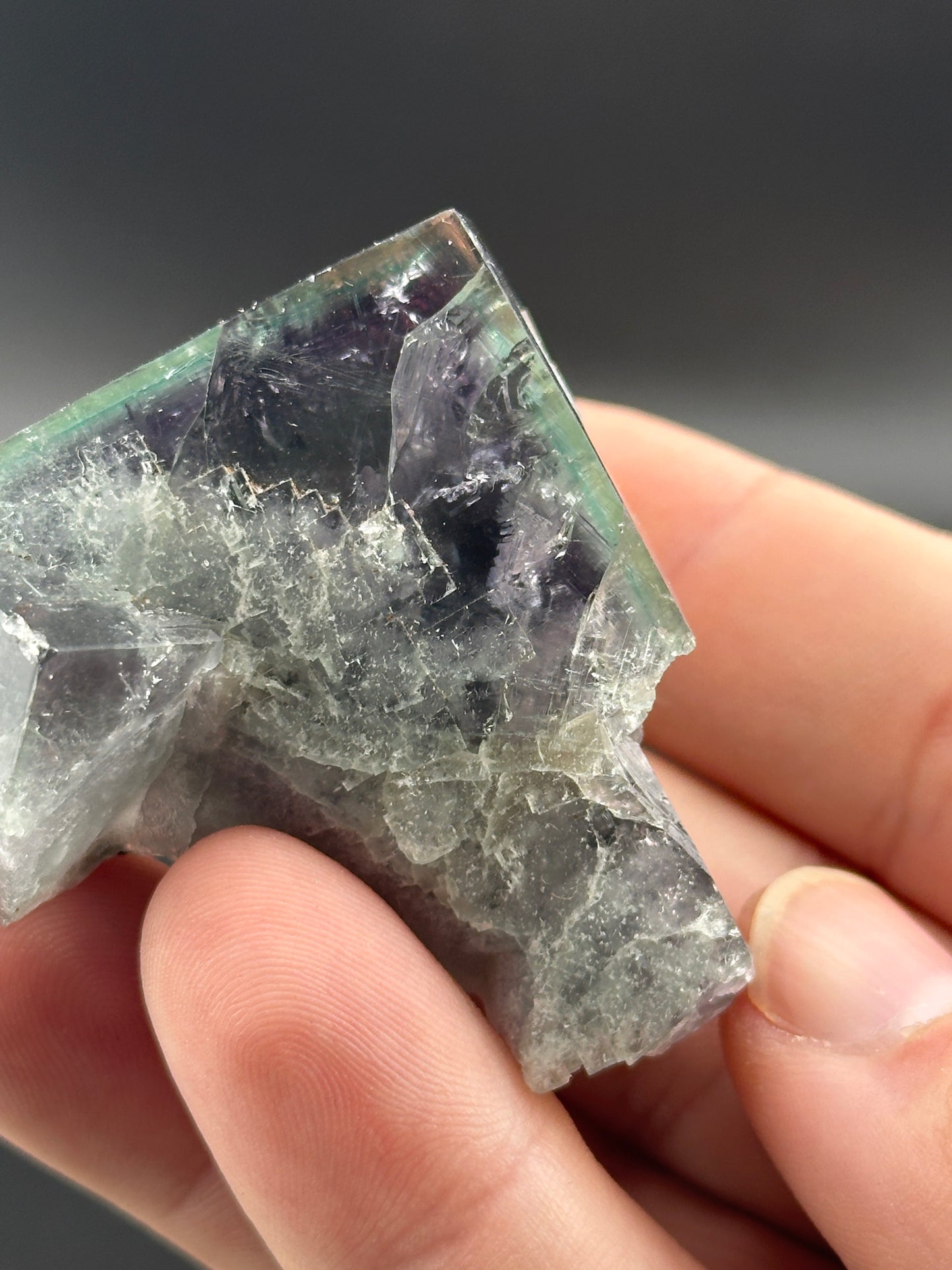 Fluorite- Rainbow’s End Pocket, Lady Annabella Mine, Eastgate, Co Durham, UK, RE001