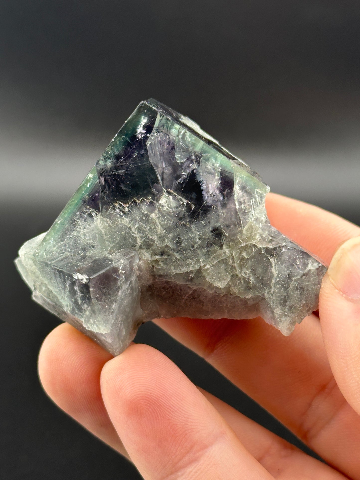 Fluorite- Rainbow’s End Pocket, Lady Annabella Mine, Eastgate, Co Durham, UK, RE001