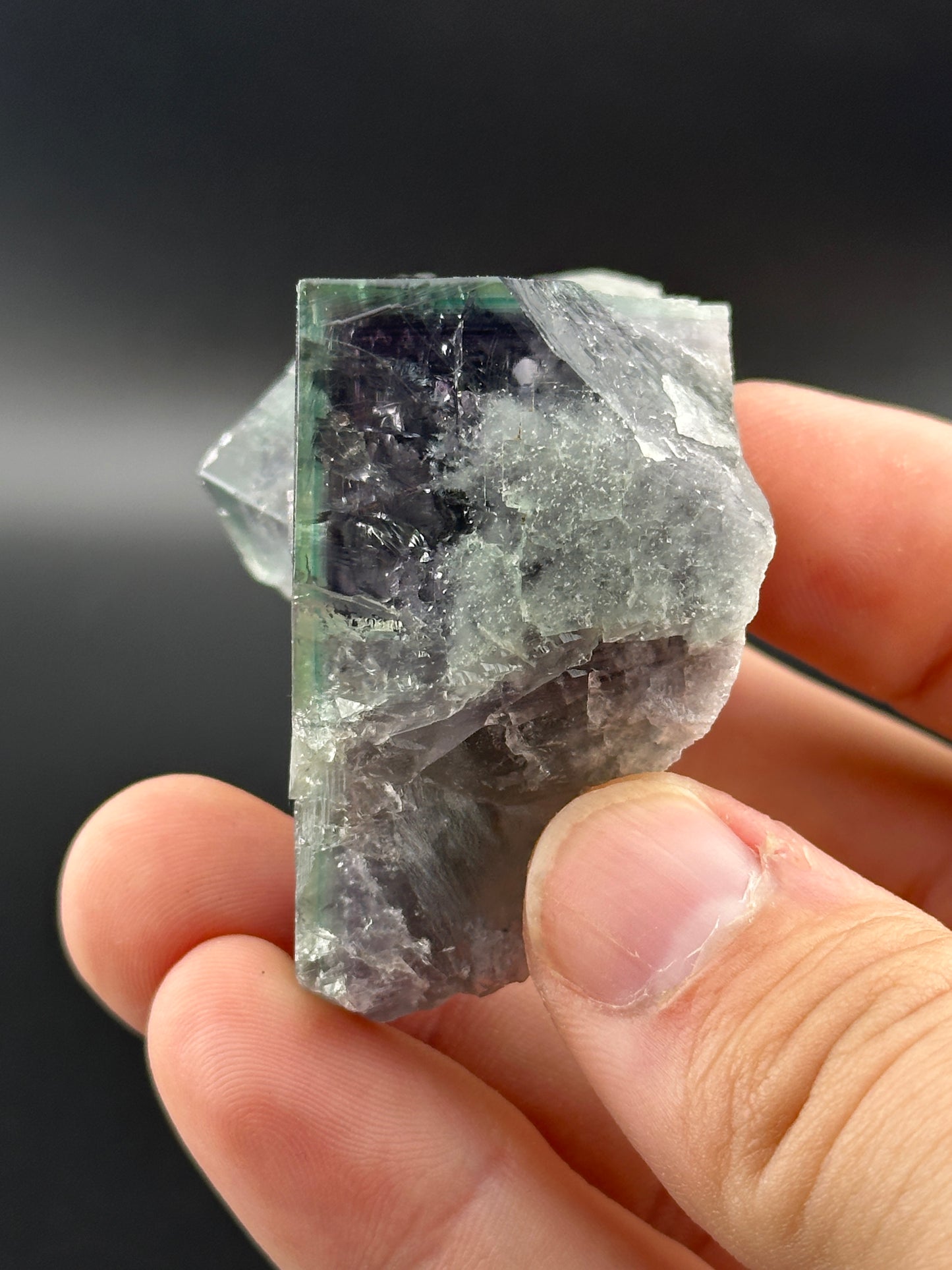 Fluorite- Rainbow’s End Pocket, Lady Annabella Mine, Eastgate, Co Durham, UK, RE001