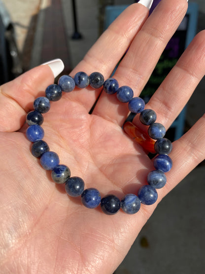 8mm Sodalite- Blue Friendship Bracelet