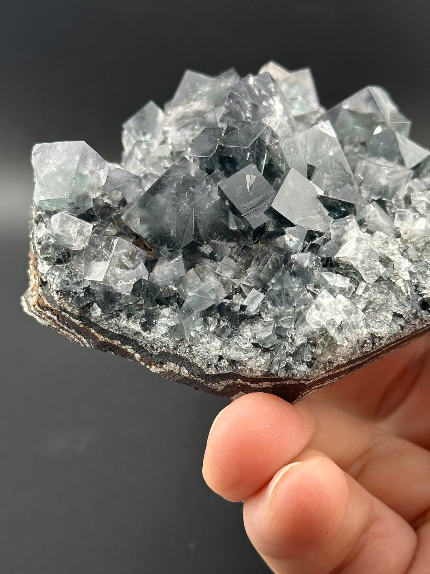 Fluorite- Rainbow’s End Pocket, Lady Annabella Mine, Eastgate, Co Durham, UK, RE002