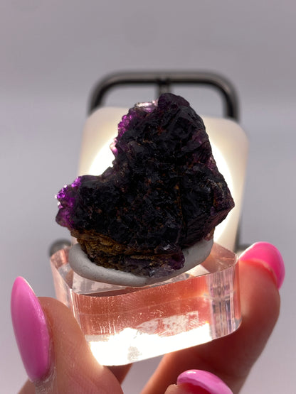 Fluorite- Denton Mine, Harris Creek Mining Sub-District, Hardin County, Illinois, USA