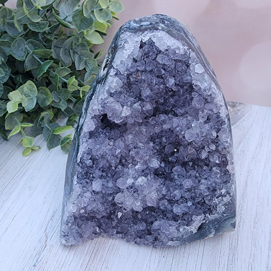 Amethyst Crystal Clusters Cut Base Minas Gerais, Brazil Grade A - - The Crystalary