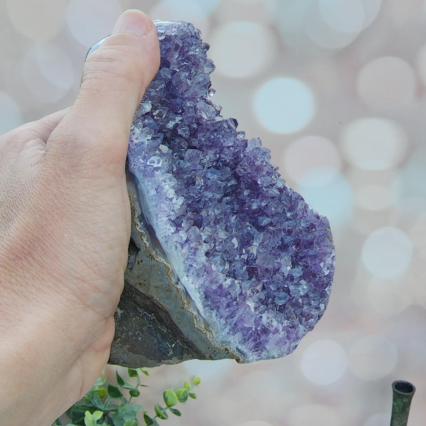 Amethyst Crystal Clusters Cut Base Minas Gerais, Brazil Grade A - - The Crystalary