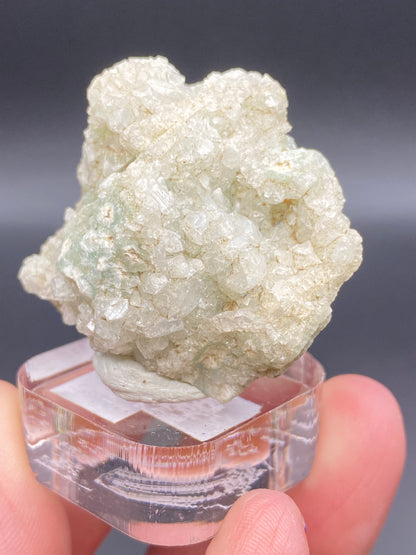 Apophyllite on Prehnite- O & G Woodbury Traprock Quarry, Orenaug Hills, Woodbury, Litchfield County, Connecticut, USA