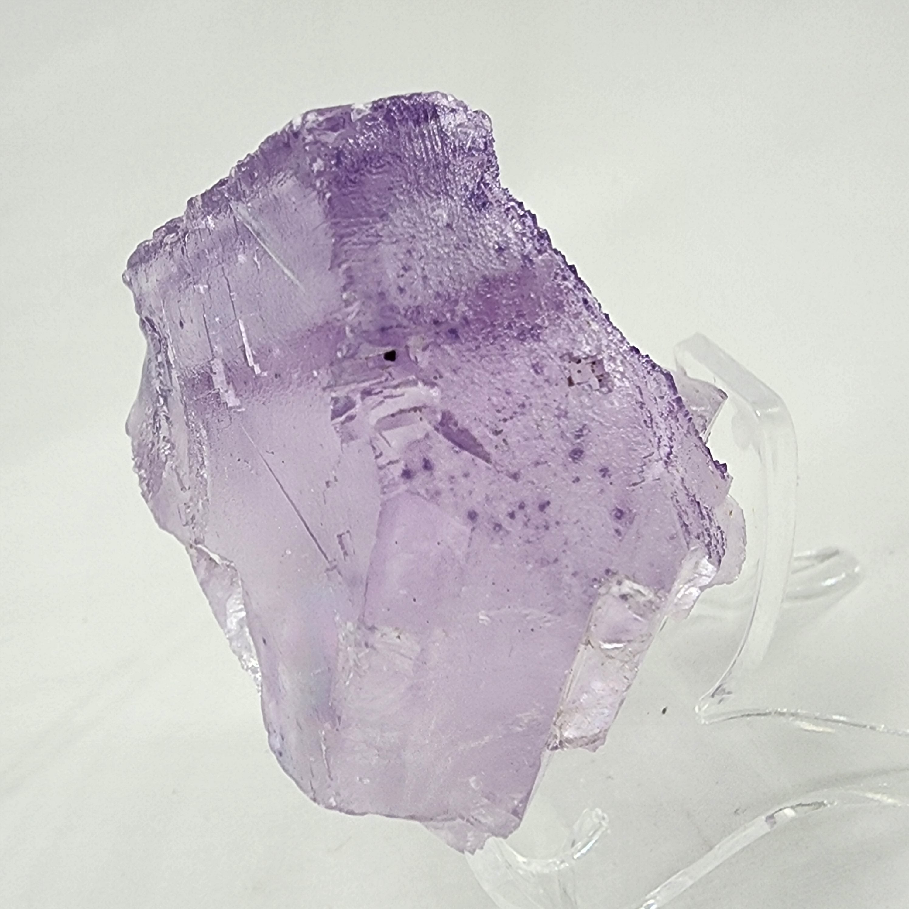 Illinois Fluorite - Deep Color Purple/Yellow Fluorite Crystal Plate, high quality from the Cave-in-Rock Mining Sub-District, Hardin Co., Illinois, USA