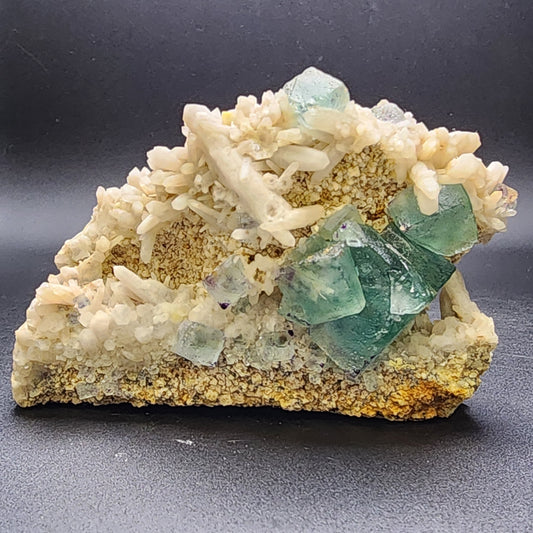 Fluorite/Milky Quartz- Brandberg Area, Dâures Constituency, Erongo Region, Namibia