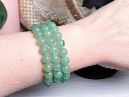 Green Aventurine Crystal Bracelet - - The Crystalary