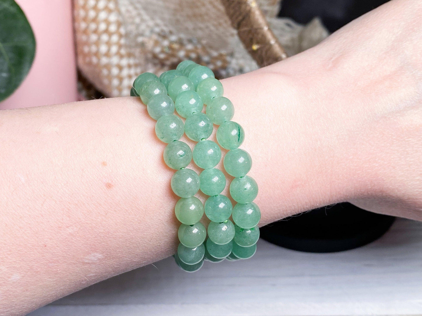 Green Aventurine Crystal Bracelet - - The Crystalary