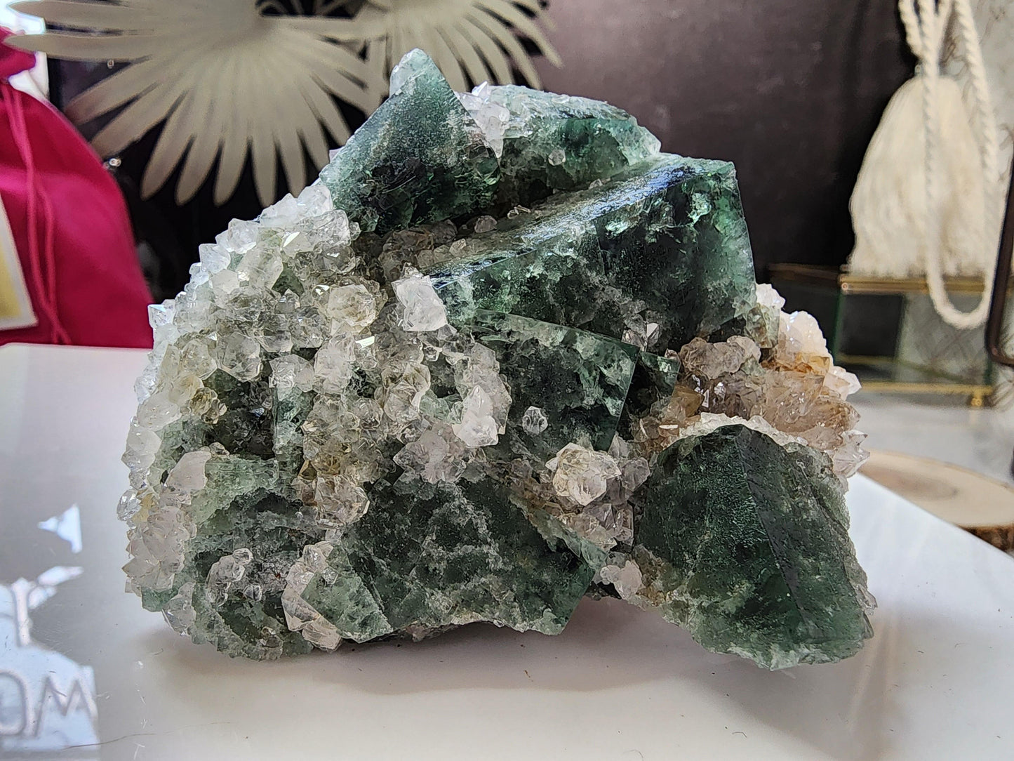 Hidden Forest Pocket Fluorite with Quartz, Diana Maria Mine - Fluorite - The Crystalary