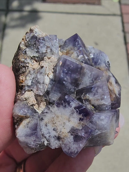 Fluorite-Milky Way Pocket, Diana Maria Mine, Weardale, Co Durham, UK