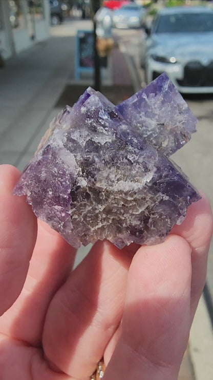 Fluorite- Purple Haze Pocket, Diana Maria Mine, Rogerley, Weardale, England