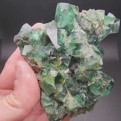 Fluorite w/ Galena- Heavy Metal Pocket, Diana Marie Mine, Weardale, County Durham, England