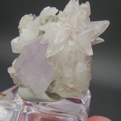 Quartz v. Amethyst, Calcite- Tonglushan Mine, Daye Co., Huangshi Prefecture, Hubei Province, China, sku 3101