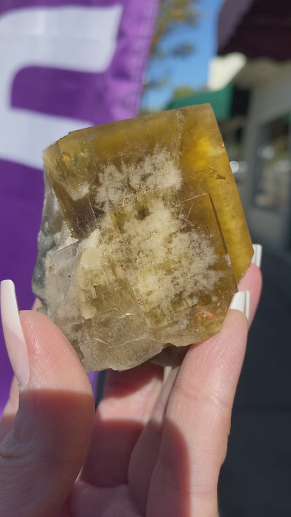 Fluorite- Honey Bear Pocket, Diana Maria Mine, Frosterley, Weardale, Co. Durham, England, sku 3023