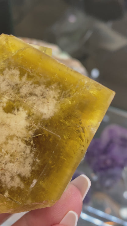 Fluorite- Honey Bear Pocket, Diana Maria Mine, Frosterley, Weardale, Co. Durham, England, sku 3023