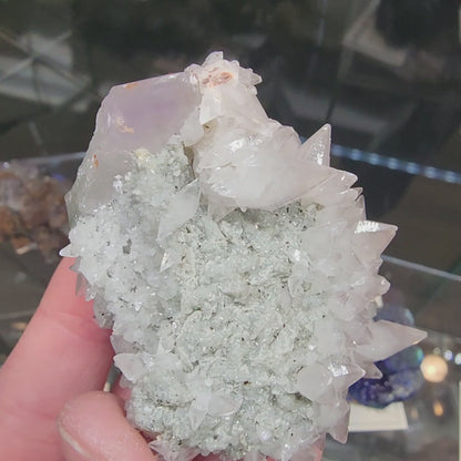 Quartz v. Amethyst, Calcite- Tonglushan Mine, Daye Co., Huangshi Prefecture, Hubei Province, China, sku 3105