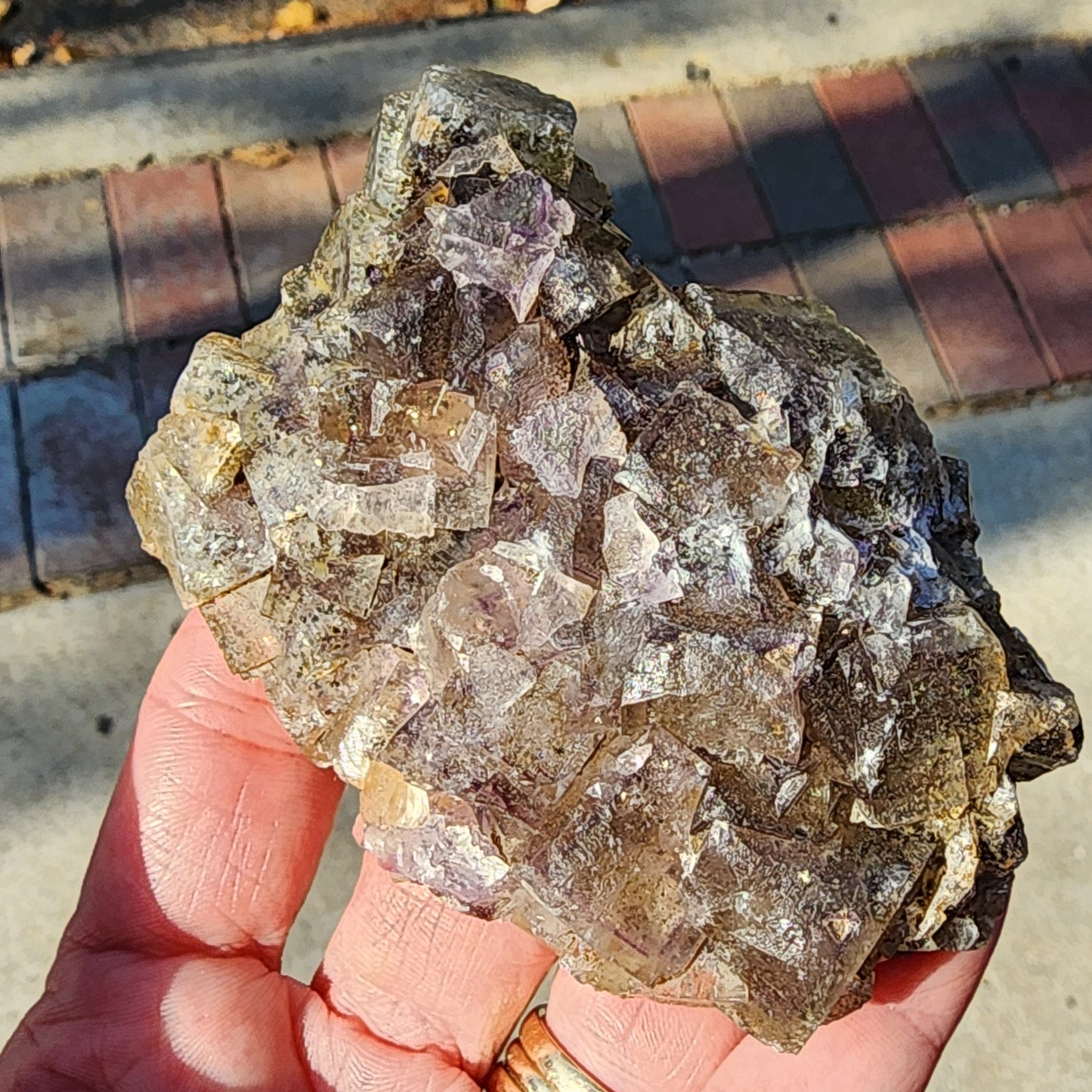 Fluorite and Galena- Barneycraig Mine, Coalcleugh, West Allendale, Northumberland, Unite Kingdom, sku3870