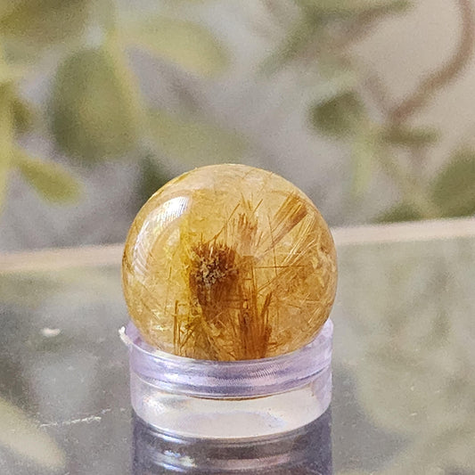 Rutile Quartz mini sphere 16mm - - The Crystalary