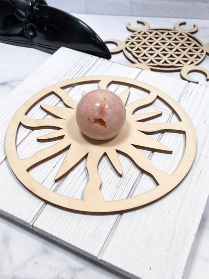 Sacred Assorted Crystal Grids in Birch - - The Crystalary