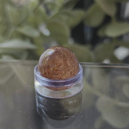 Rutile Quartz mini sphere 13mm